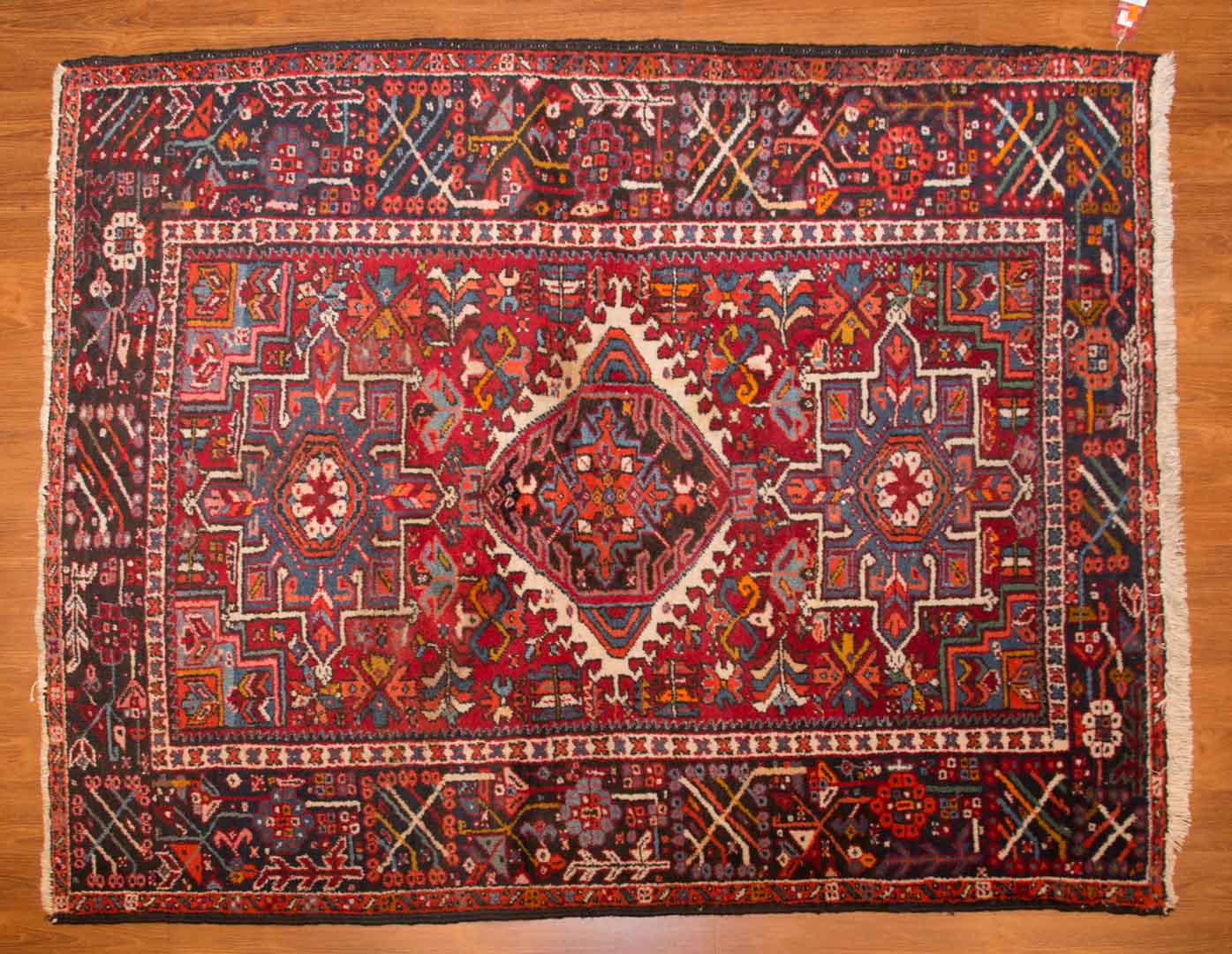 Appraisal: Persian Karaja rug approx x Iran circa Condition Needs to