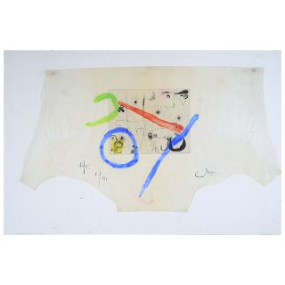 Appraisal: Joan Miro Serie III etching and aquatint with hand coloring