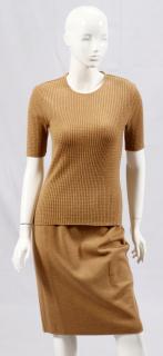 Appraisal: STIZZOLI WOOL SKIRT PANTS AND SWEATER ENSEMBLE STIZZOLI WOOL SKIRT