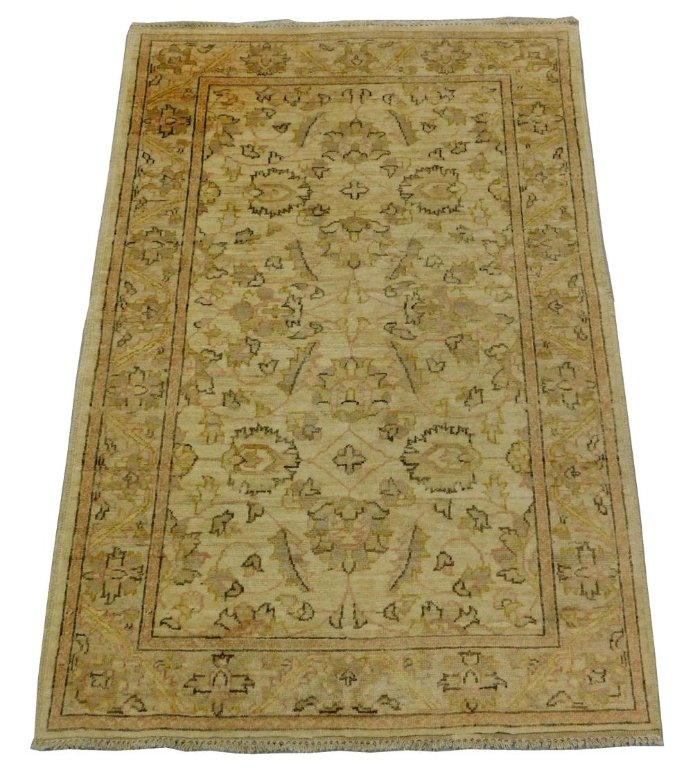 Appraisal: RUG Modern Persian Oushak style scatter rug ' x wool