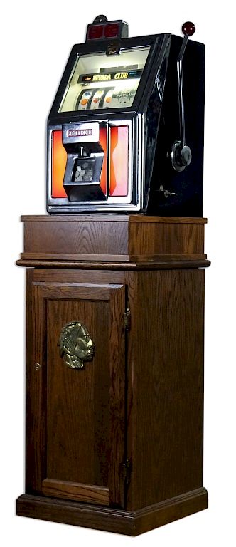 Appraisal: WD Jennings Reno NV Console cent Slot Machine Vintage Jennings