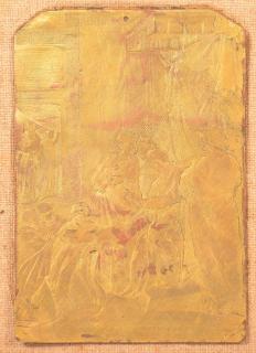 Appraisal: Engraved Copper Plaque of a Cathedral Scene th Century Engraved