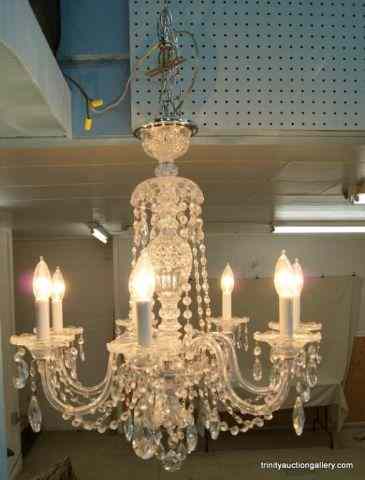 Appraisal: Crystal Chandelier Light '' X '' Ceiling LightIs a beauty