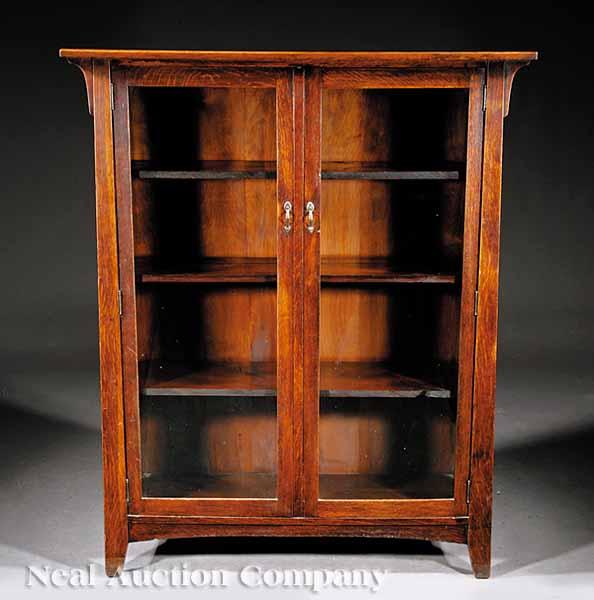 Appraisal: A Stickley Brothers Quaint Oak Bookcase c fully marked with