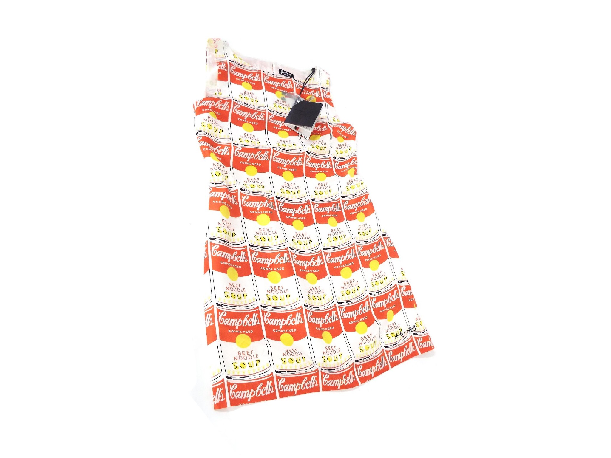 Appraisal: Pepe Jeans London Andy Warhol 'Campbells Soup' design printed dress