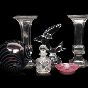 Appraisal: A Collection of Glass Decorative Articles th Century and Later