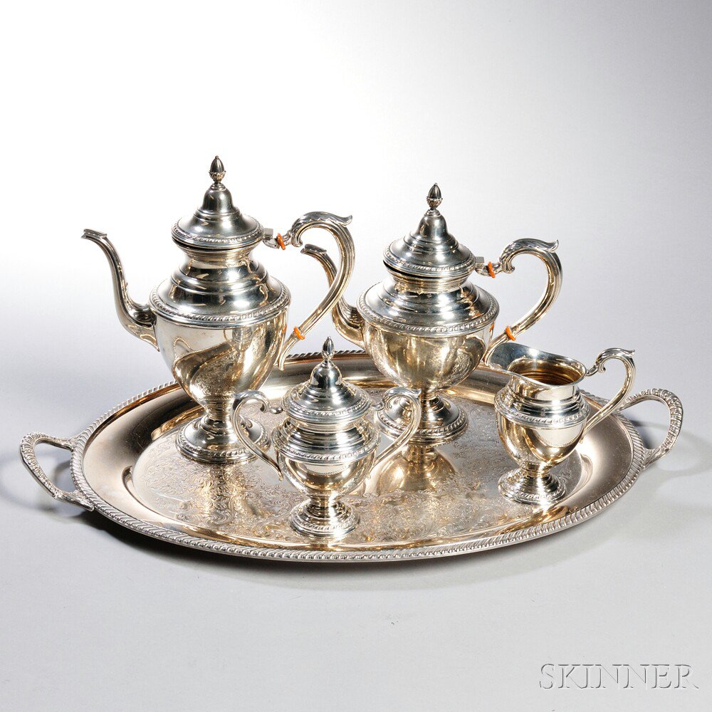 Appraisal: Four-piece Rogers Sterling Silver Tea and Coffee Service with an