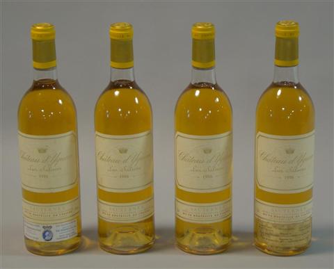 Appraisal: FOUR BOTTLES OF CHATEAU D'YQUEM