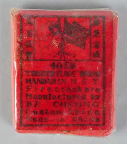 Appraisal: Chinese Flag Brand Mandarin -Pack Firecrackers Class Manufactured by Ke