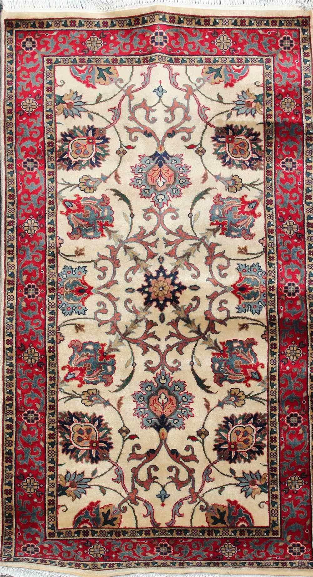 Appraisal: INDIAN KASHAN RUG approx ' '' x ' '' retail