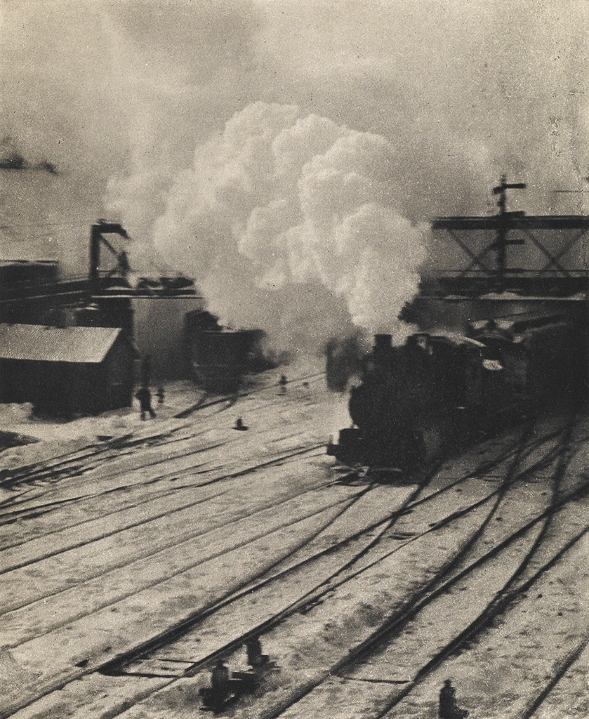 Appraisal: STIEGLITZ ALFRED - Snapshot--In the New York Central Yards from