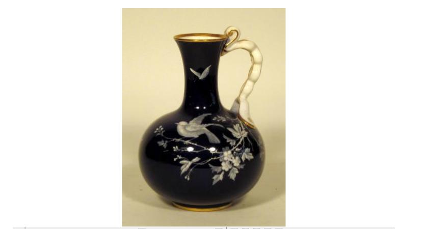 Appraisal: Minton pate-sur-pate porcelain ewercirca