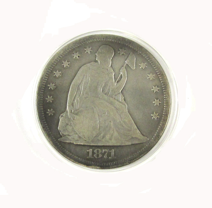 Appraisal: AN U S SEATED LIBERTY SILVER DOLLAR