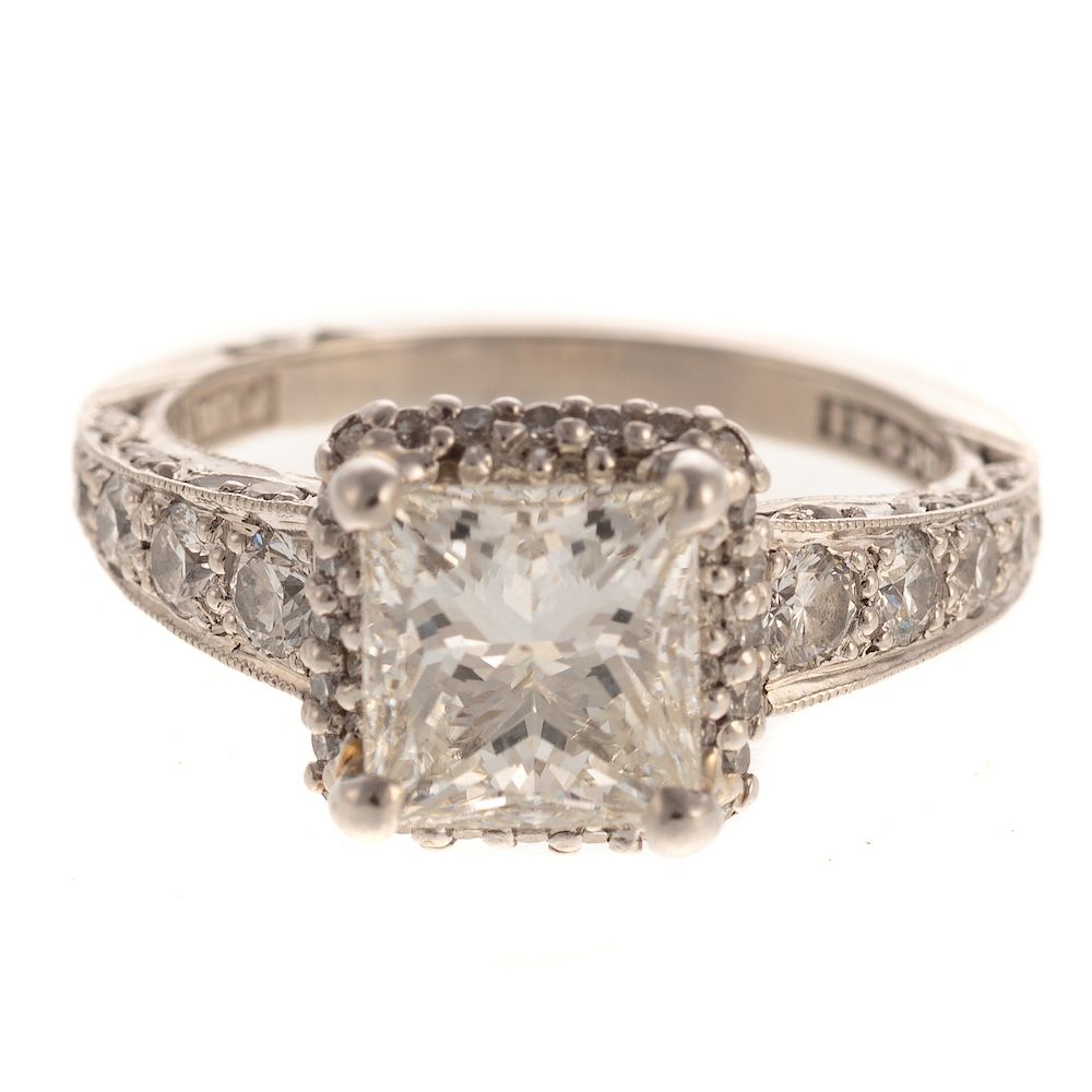 Appraisal: A ct Diamond Engagement Ring by Tacori Platinum engagement ring