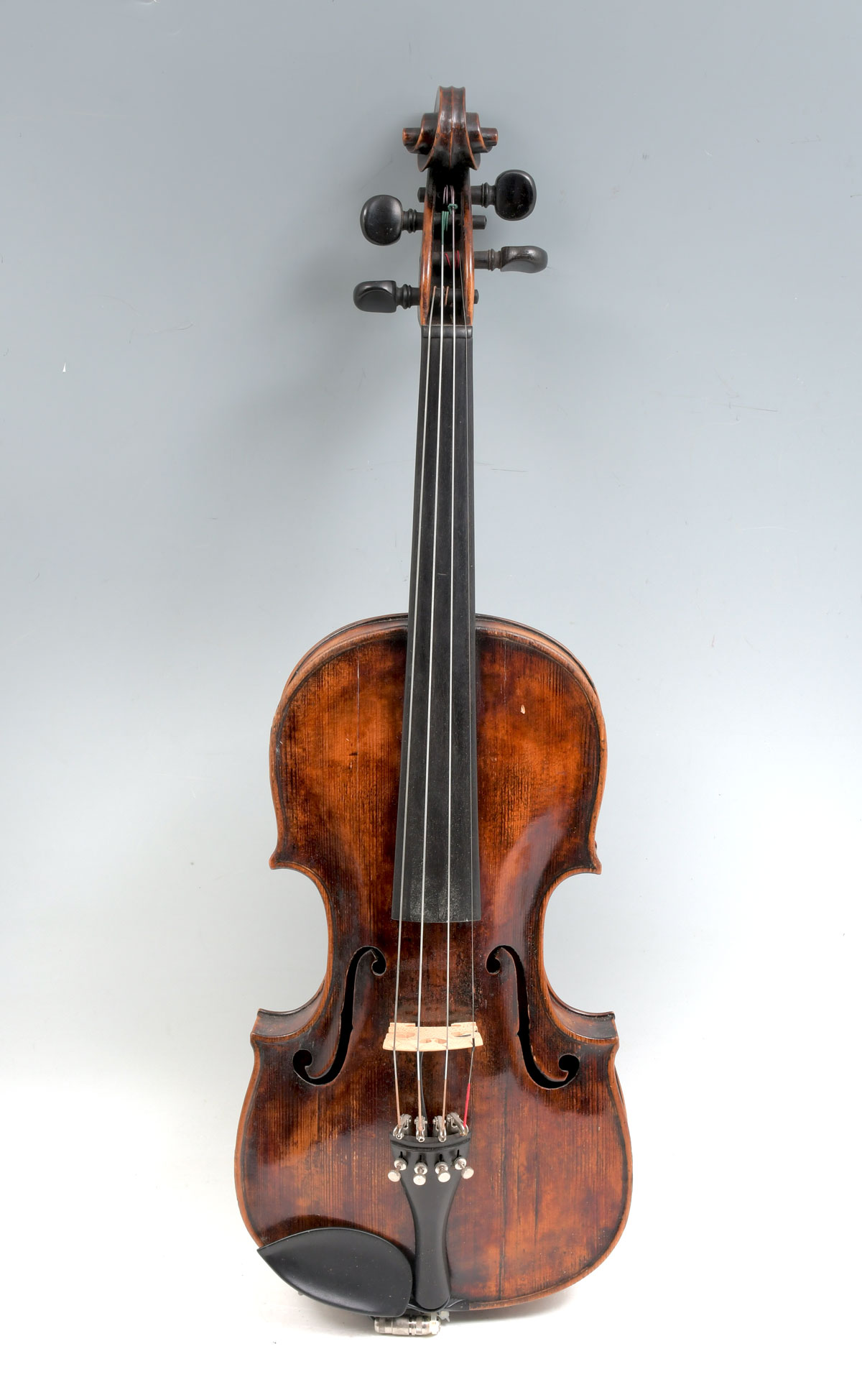 Appraisal: EARLY 'S VIOLIN AFTER LAURENTIUS STORIONI IN CASE Carved violin