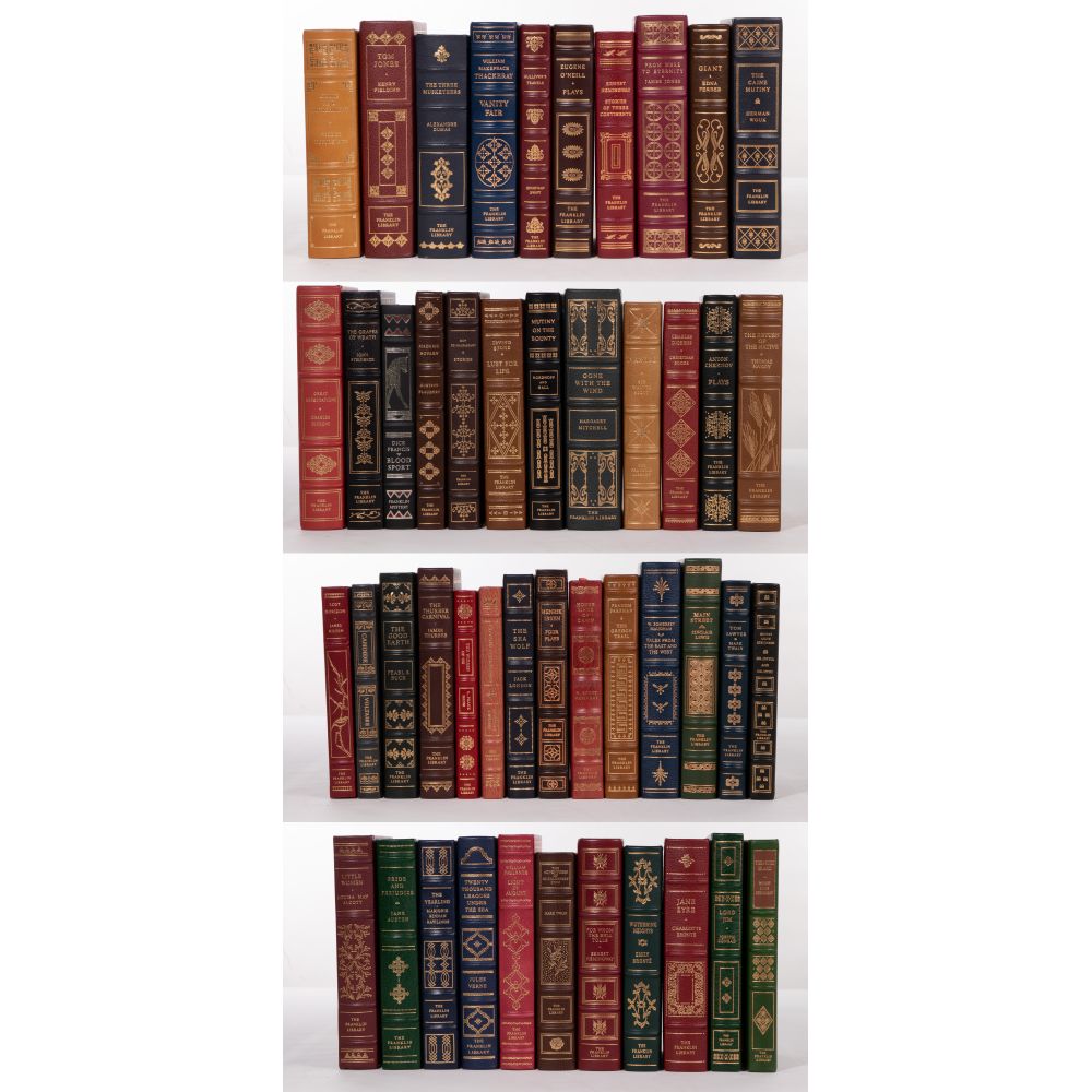 Appraisal: FRANKLIN LIBRARY BOOK ASSORTMENT volumes of leather bound classics