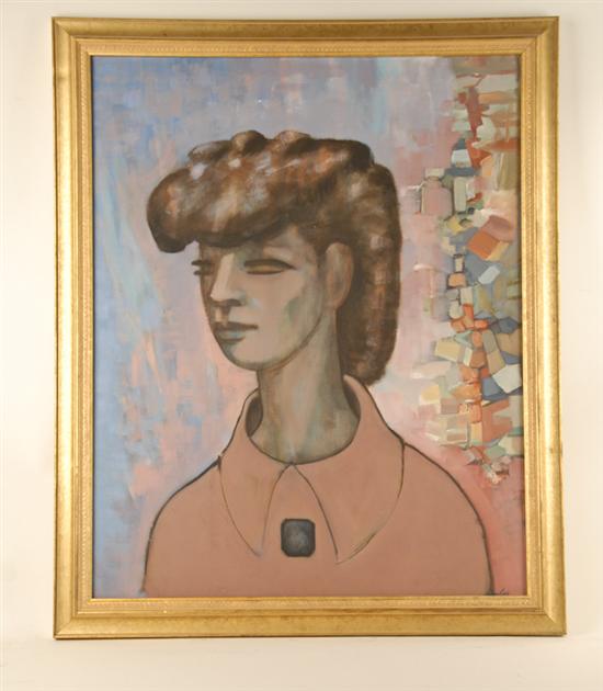 Appraisal: Sidney Loeb - Chicago Portrait of a Woman Oil on