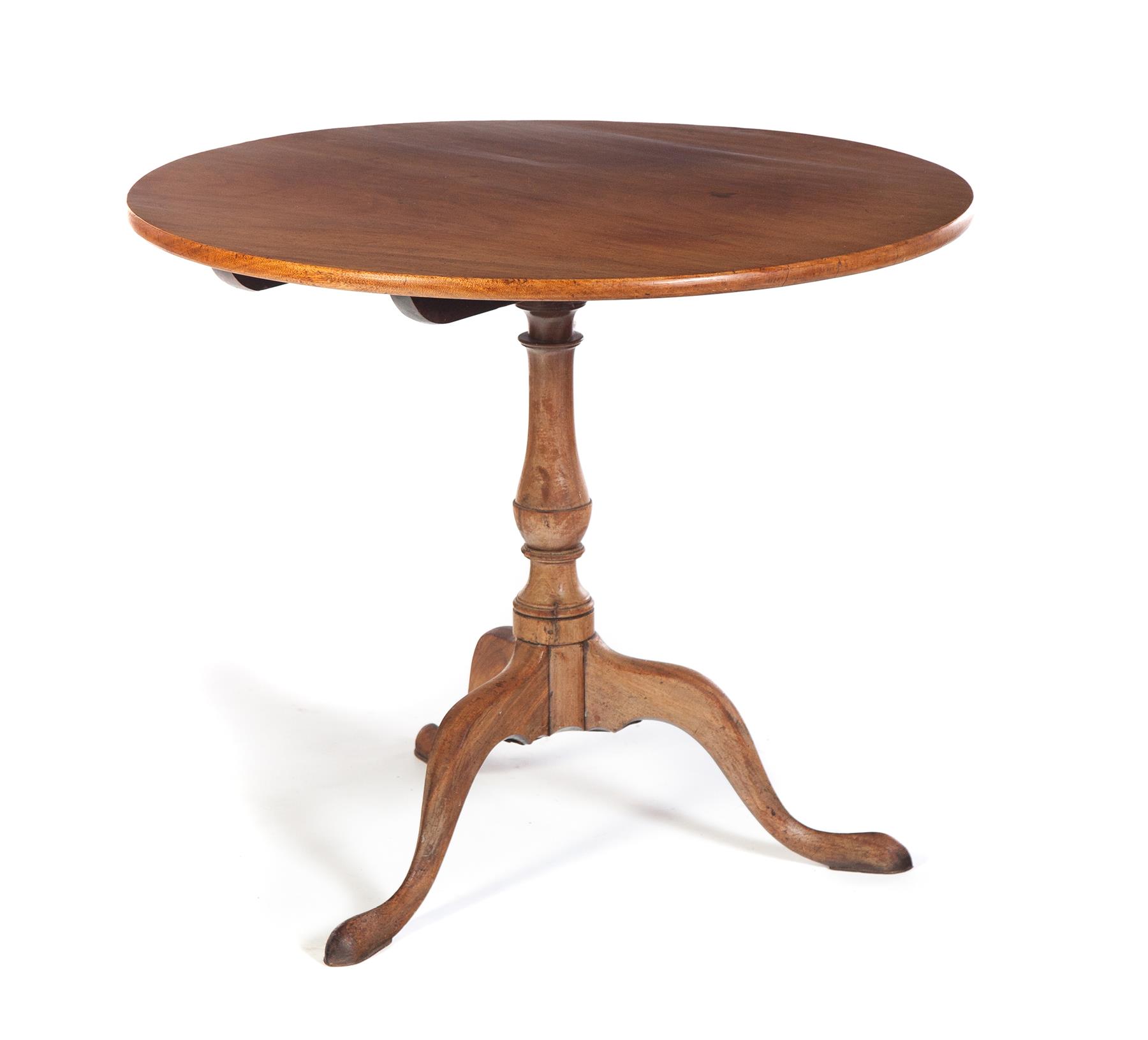 Appraisal: AMERICAN CHIPPENDALE TILT TOP TEA TABLE Fourth quarter- th century