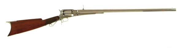 Appraisal: RARE REMINGTON REVOLVING RIFLE Cal SN Nickel finish appears to