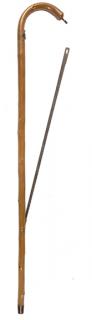 Appraisal: Saw Cane- Ca - An English gardener s saw cane