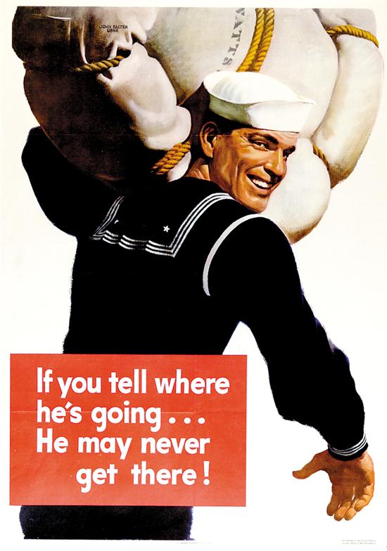 Appraisal: American WWII propaganda posters circa - TILL WE MEET AGAIN-BUY