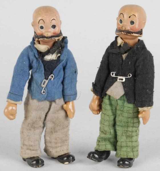 Appraisal: Bucherer Mutt Jeff Swiss-Jointed Figures Description Very nice original condition