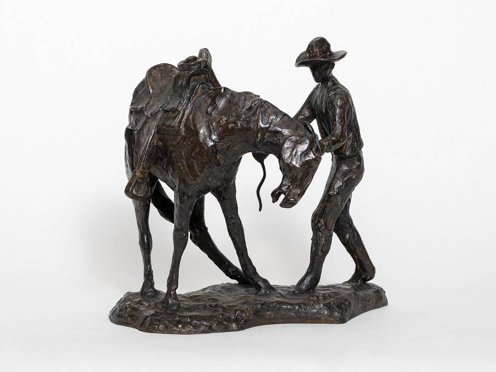 Appraisal: Harry Jackson First Saddle Harry Jackson First Saddle bronze inches