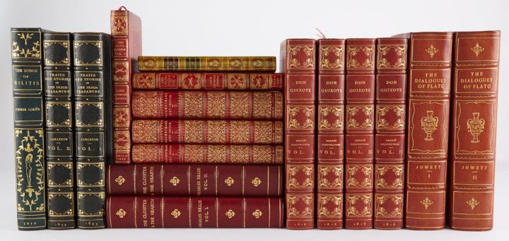 Appraisal: FINE BINDINGS Group of approximately sixty well-bound volumes Various authors