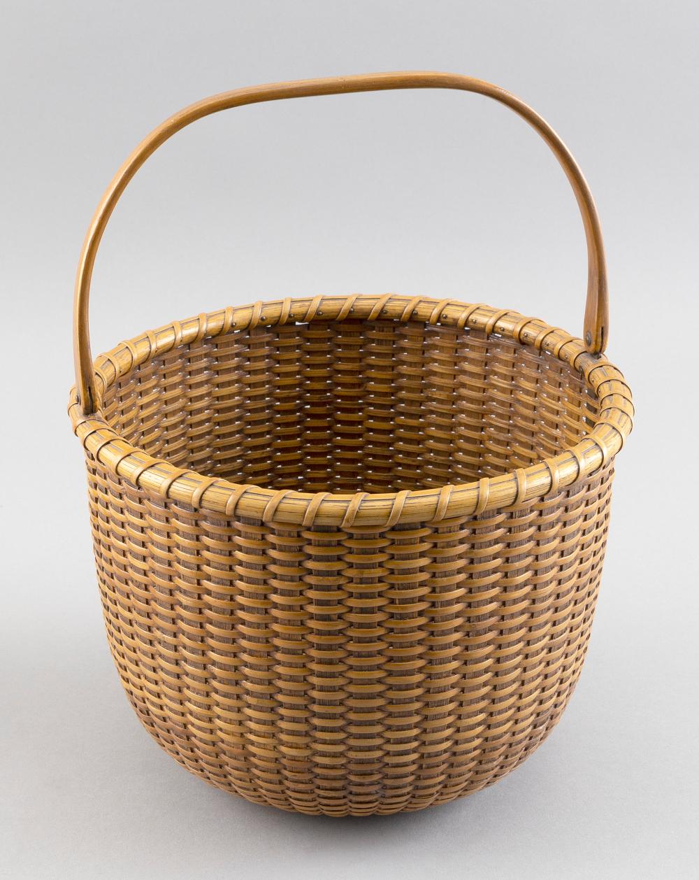 Appraisal: HOWARD JONES NANTUCKET BASKET ROCKPORT MAINE DATED HEIGHT TO RIM