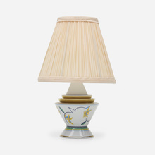 Appraisal: Rosenthal TABLE LAMP RosenthalGermany c glazed porcelain silk shade h