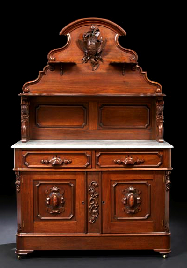 Appraisal: American Renaissance Revival Walnut Sideboard third quarter th century in