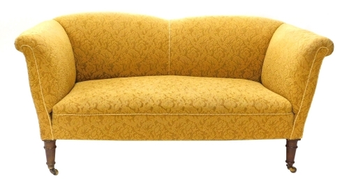 Appraisal: A late thC Chesterfield settee with serpentine back upholstered in