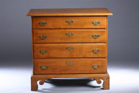 Appraisal: FEDERAL MAPLE CHEST OF DRAWERS th century with replaced top