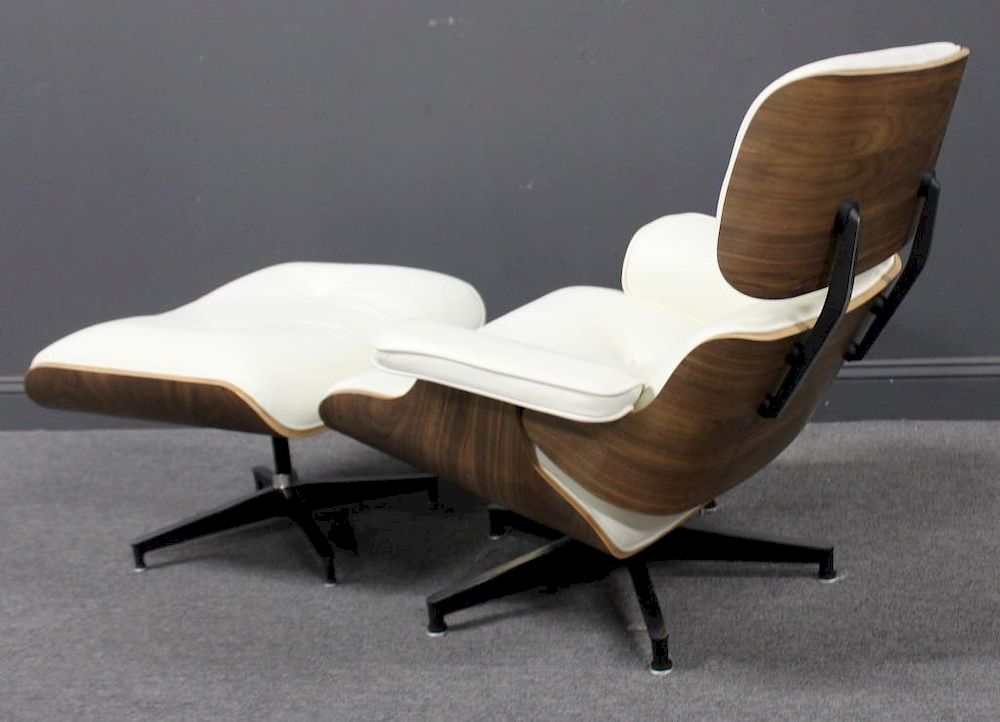 Appraisal: Vintage and Fine Quality Eames Style Lounge Chair and Ottoman