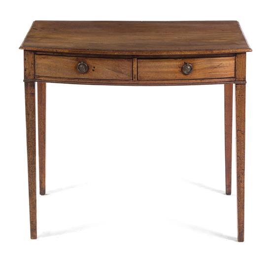 Appraisal: Sale Lot A George III Walnut Side Table th th