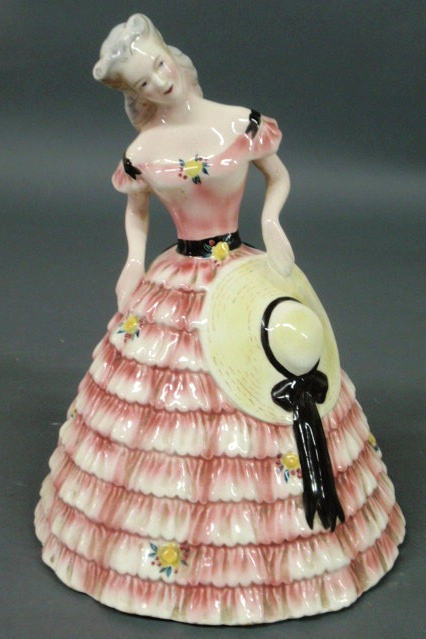 Appraisal: Ceramic Southern Belle figure by Goldscheider h