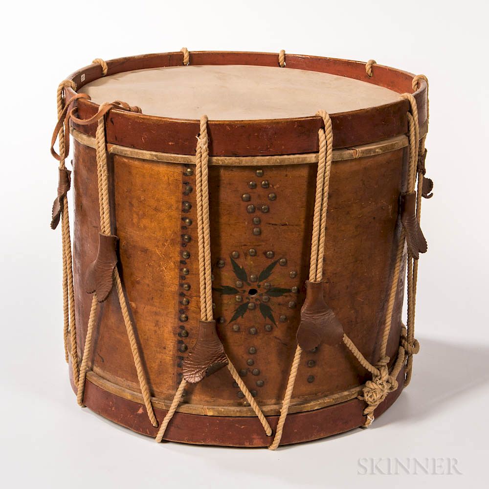 Appraisal: Civil War-era Rope Tension Militia Drum Civil War-era Rope Tension