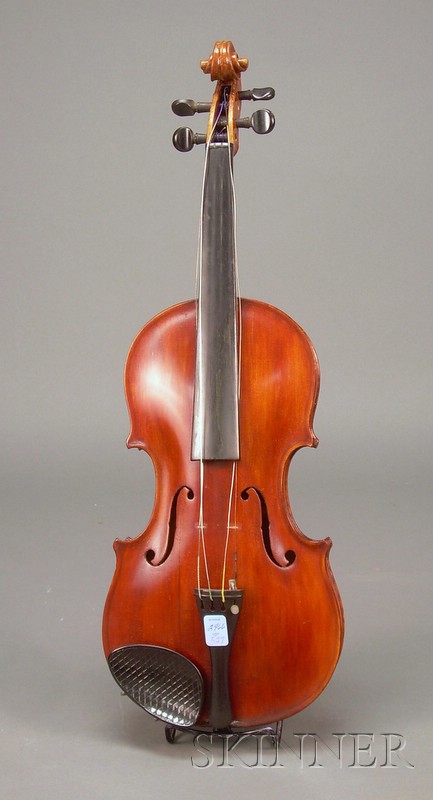 Appraisal: German Violin c unlabeled length of one-piece back in mm