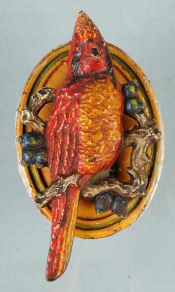 Appraisal: Cast Iron Cardinal Doorknocker Description Made by Hubley Condition Very