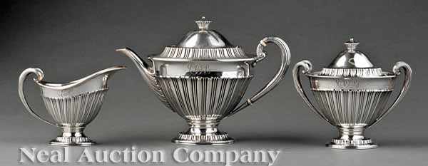 Appraisal: A Tiffany Co Sterling Silver T te- -T te Tea