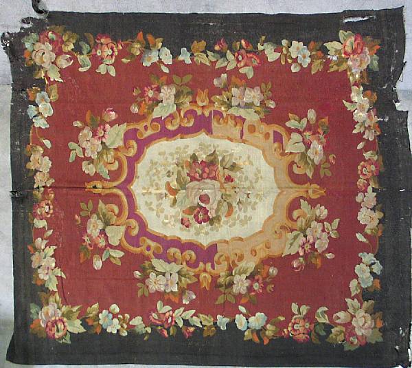 Appraisal: An Aubusson tapestry size approximately ft in x ft in