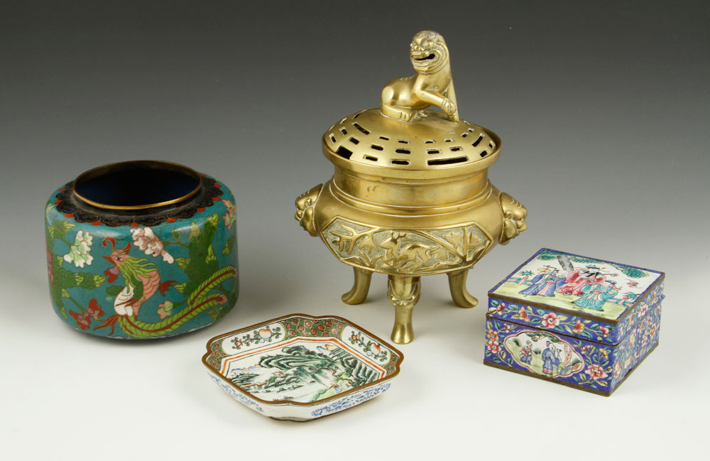 Appraisal: - Four Chinese Items Lot of four items China to