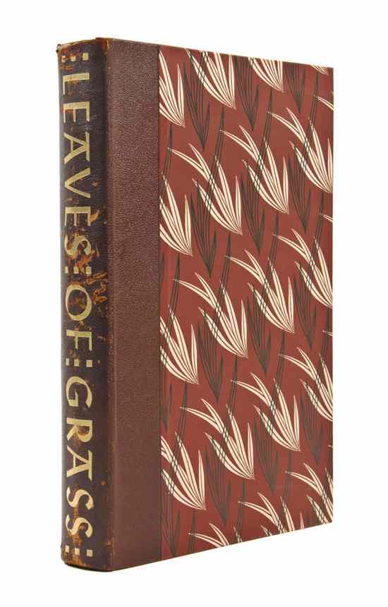 Appraisal: FINE PRESS PETER PAUPER WHITMAN WALT Leaves of Grass Mount