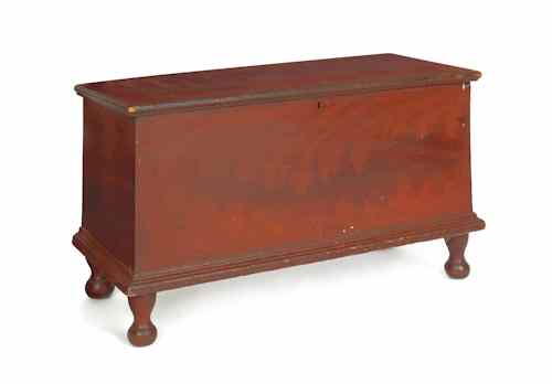 Appraisal: Pennsylvania painted poplar blanket chest th c retaining a red