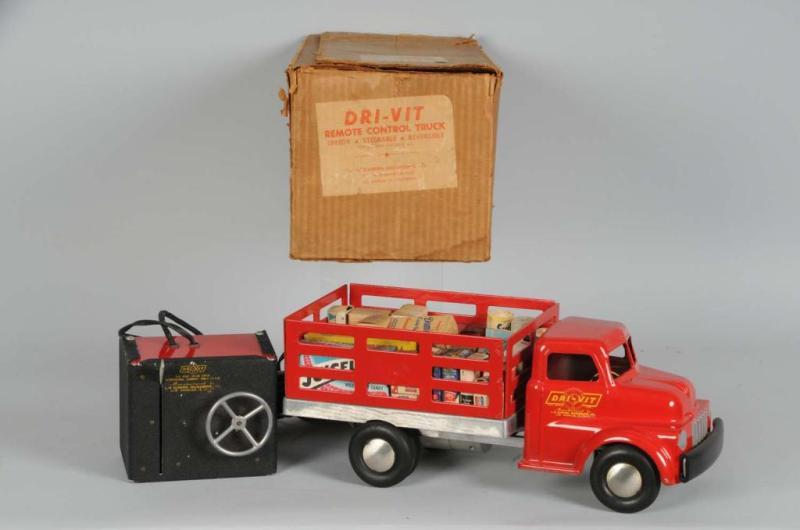 Appraisal: Schwien Dri-Vit Remote Control Truck Description Cast aluminum truck with