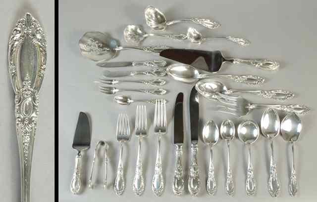 Appraisal: PIECE TOWLE STERLING FLATWARE SET STORAGE CASE Flatware in the