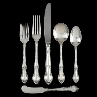 Appraisal: Gorham English Gadroon Sterling Silver Flatware Service pieces service for