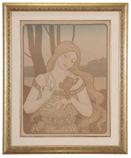 Appraisal: Paul Berthon French - La Princesse au Crapaud signed lower