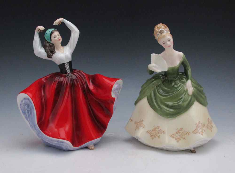 Appraisal: ROYAL DOULTON FIGURINES To include Soiree HN '' h Karen