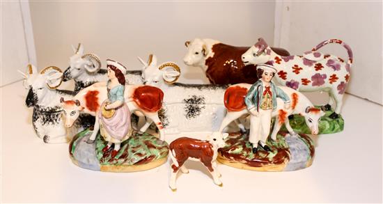 Appraisal: Sale Lot A A Group of English Pottery Figures including